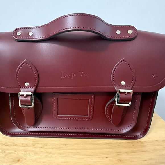 The Cambridge Satchel Company 13" Batchel with with Magnetic Closure- Oxblood - Picture 1 of 6